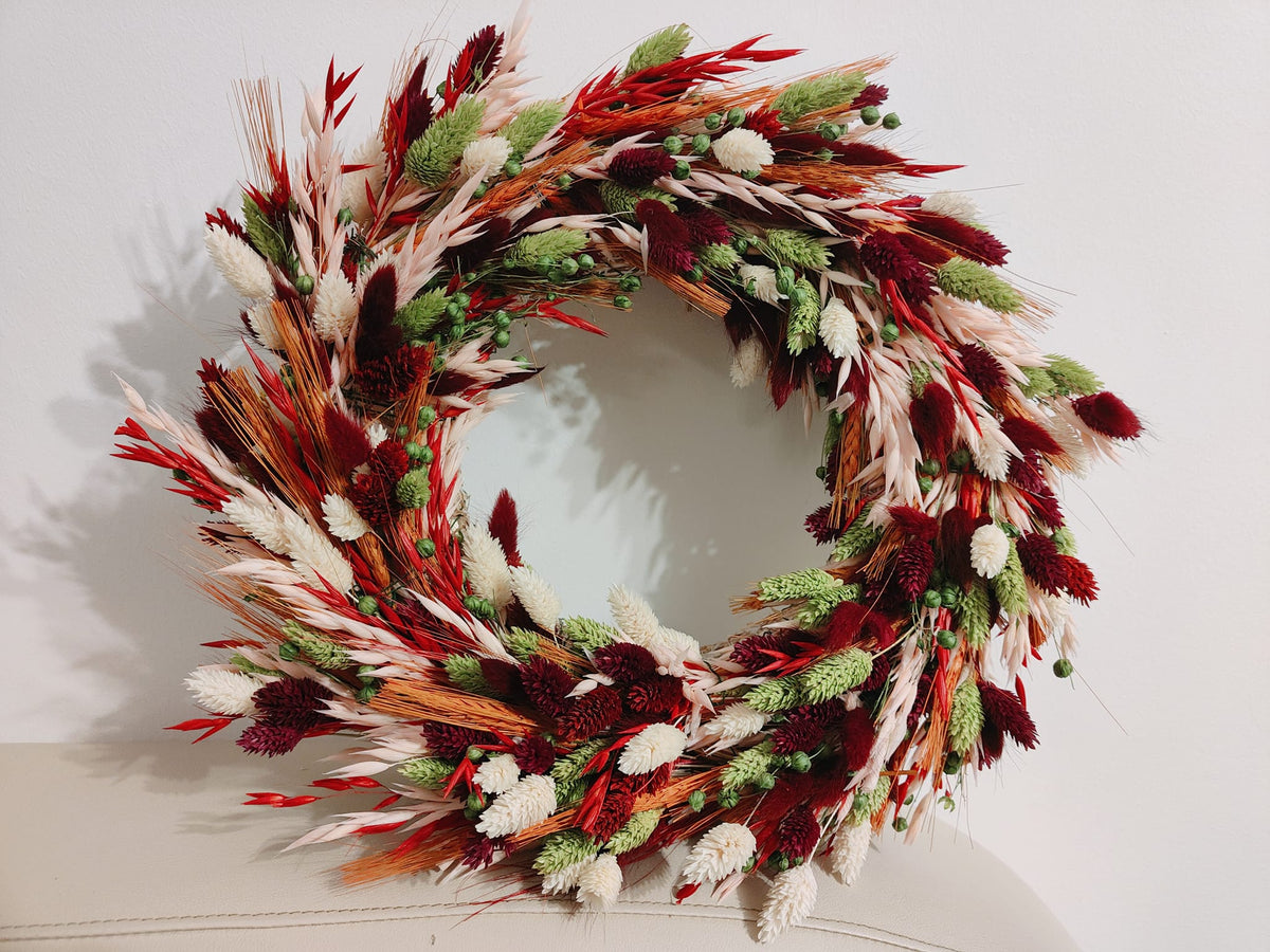 Crimson Harvest Wreath