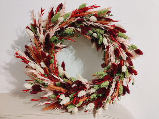 Crimson Harvest Wreath
