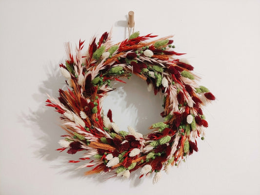 Crimson Harvest Wreath