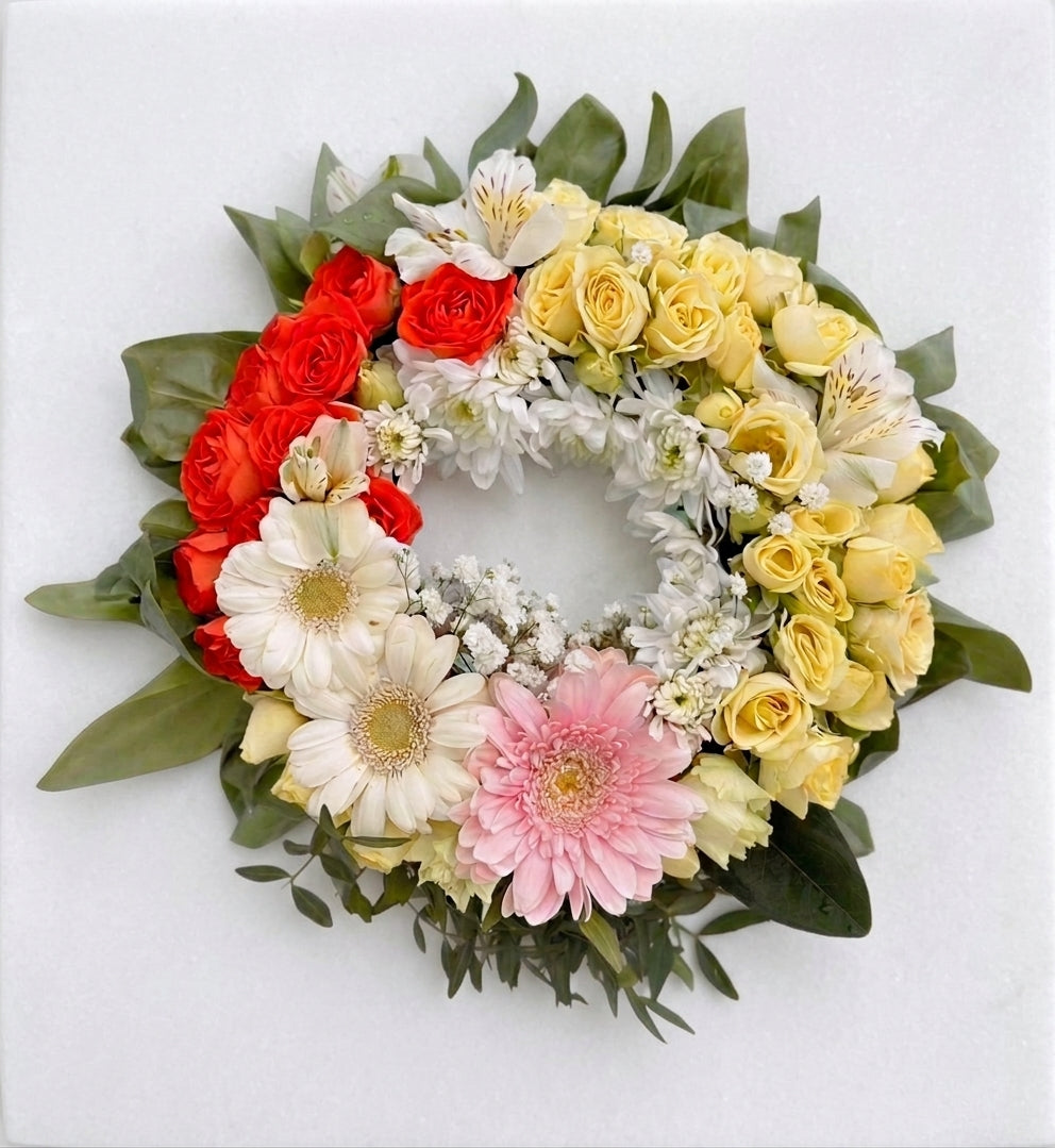 Golden Remembrance Memorial Wreath
