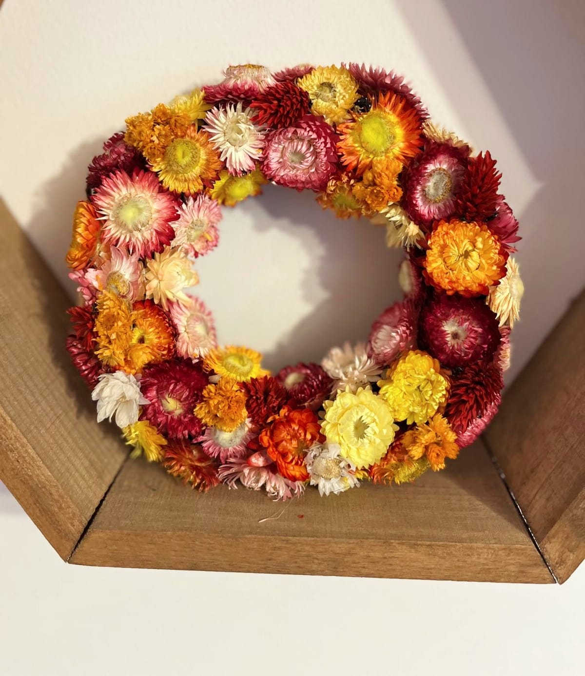 Sun-Kissed Strawflower Wreath